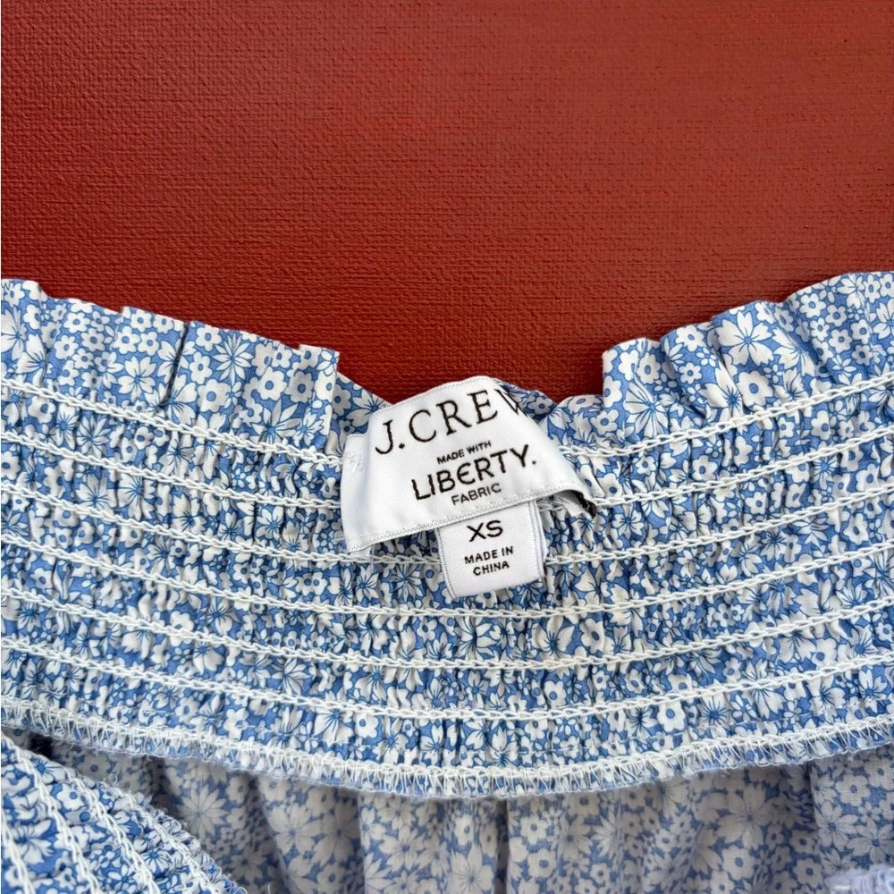 J Crew Liberty Floral Jacqueline’s Blossom Peasant Shirt